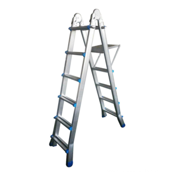 rubber feet multi-purpose telescopic step ladder